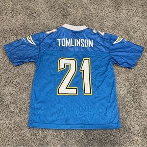 Reebok San Diego Chargers LaDanian Tomlinson Football Jersey Youth M Powder Blue